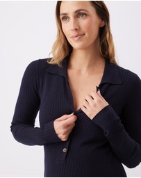 Ripe Maternity - Hollie Polo Knit Dress