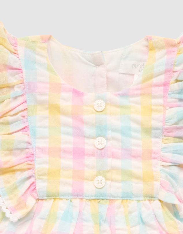 Purebaby - Ruffle Romper-Kids-Babies