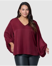 Pink Dusk by Curve Project - Lover Boy Blouse