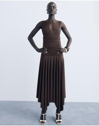 M.N.G - Long Dress With Contrasting Design