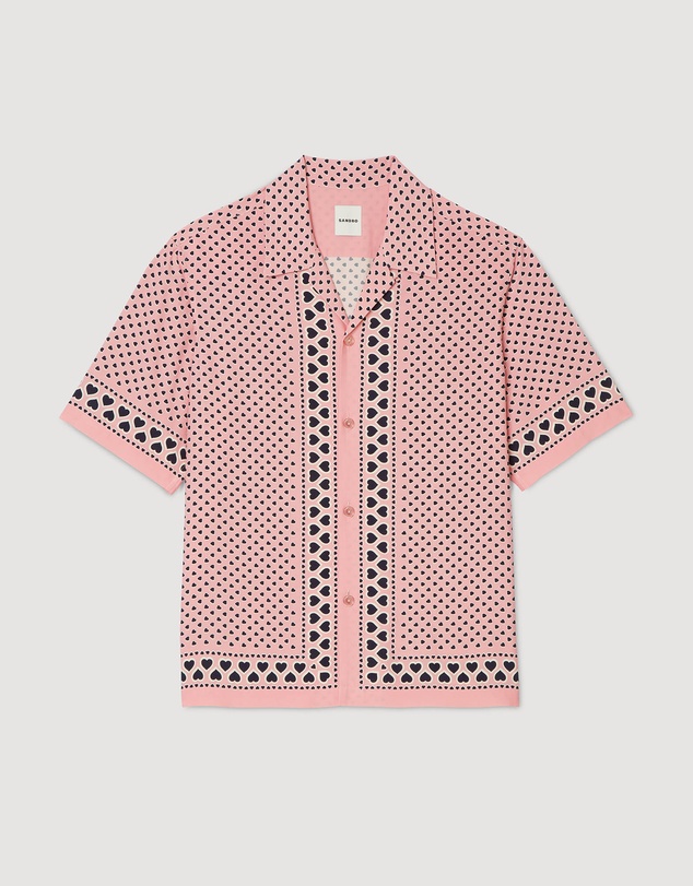 Sandro - All Over Coeur Mc Shirt
