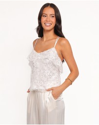 Petal & Pup - Zinnia Sequins Sleeveless Top - Ivory
