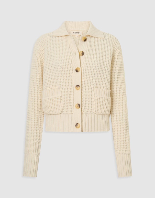 Oroton - Waffle Cardigan