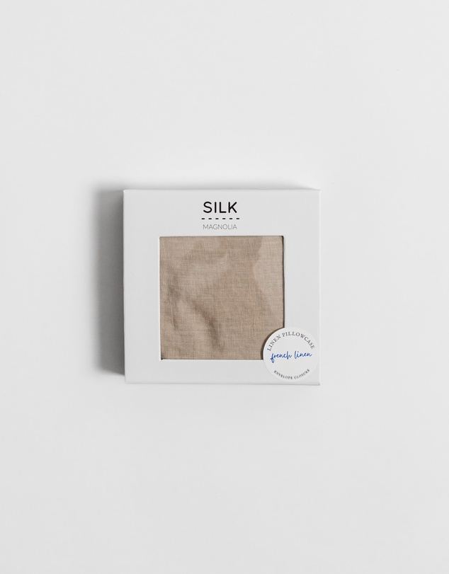 SILK MAGNOLIA - French Linen Pillowcase