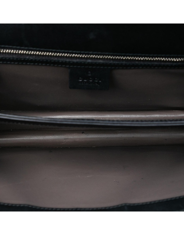 Pre-Loved by Azura Reborn - Pre-Loved Medium Polished Calfskin Dollar Interlocking G Crossbody