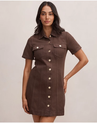 Forever New - Sophia Mini Denim Shirt Dress