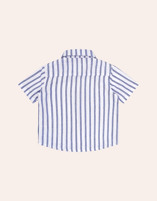 Huxbaby - Ocean Stripe Shirt - ICONIC EXCLUSIVE - Babies-Teens