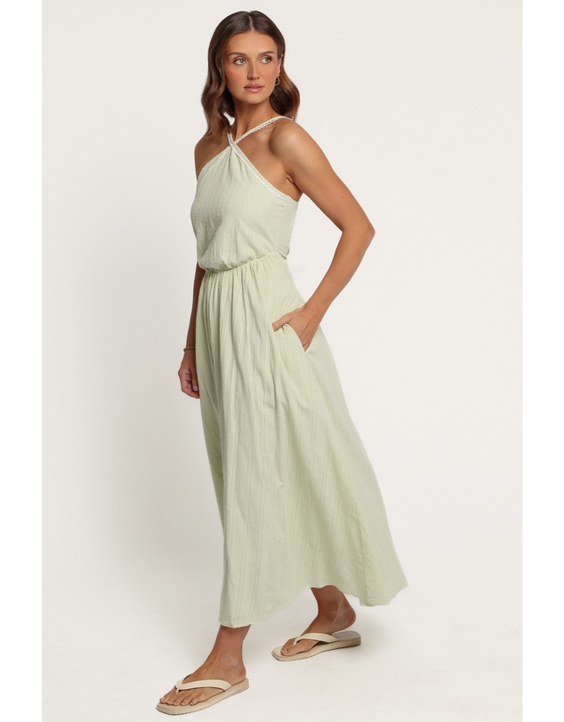 Petal & Pup - Fairfield Halterneck Dress - Green