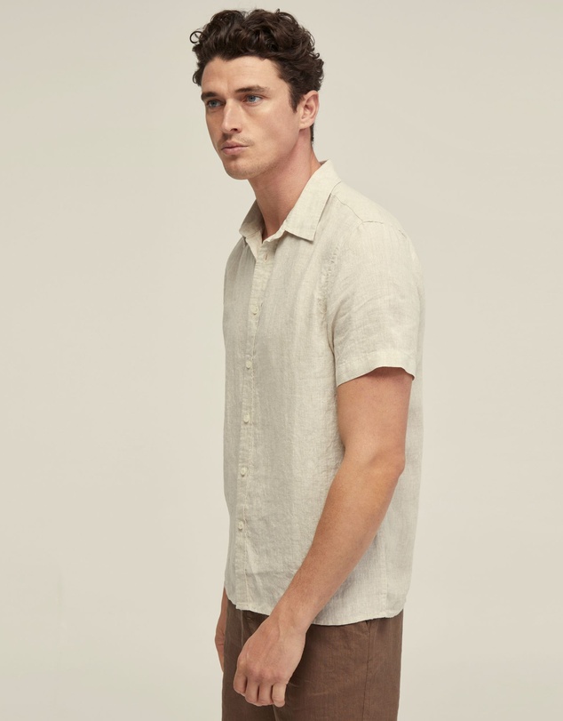 Oxford - Leyton Pure Linen Short Sleeve Shirt