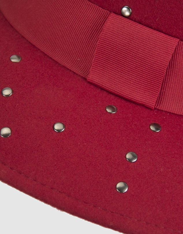 Max Alexander - Winter Felt Red Fedora Hat
