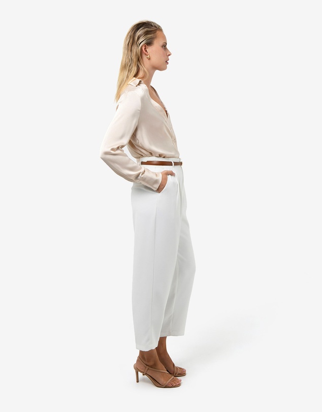 Forcast - Lila V-neck Satin Blouse