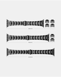 Friendie - Stainless Steel Link Bracelet Band - The Sydney - Apple Watch Compatible