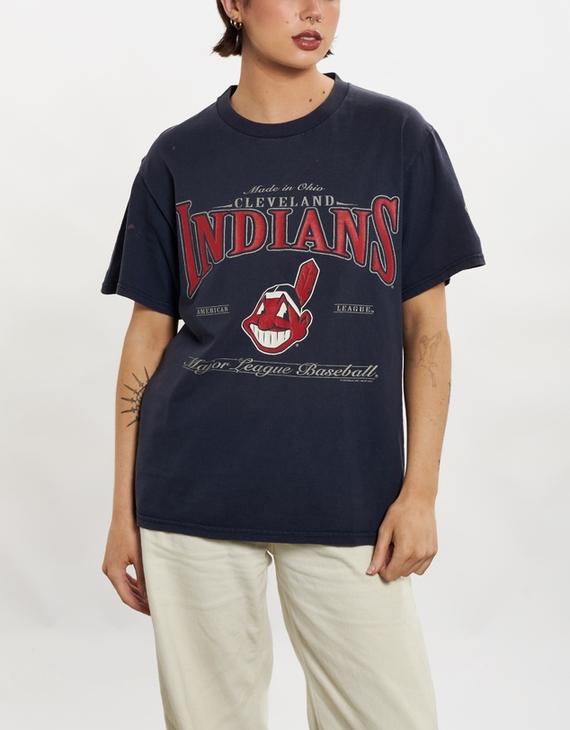 Vintage by The Real Deal - Pre Loved - Vintage MLB Cleveland Indians Tee