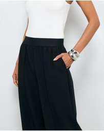 AERE - Arna elastic waist detail pant