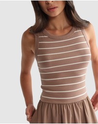 Decjuba - D-Luxe Rib Spliced Midi Dress