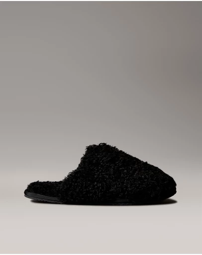 Calvin Klein - Faux Shearling Sherpa Slippers