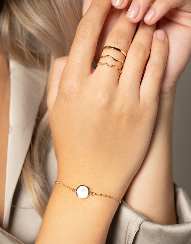 Mestige - Solana Pearl Bracelet - 18K Gold Plated