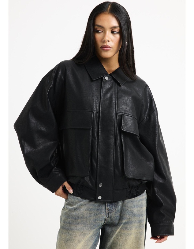 Alice In The Eve - Jen Oversized Patch Pocket Jacket