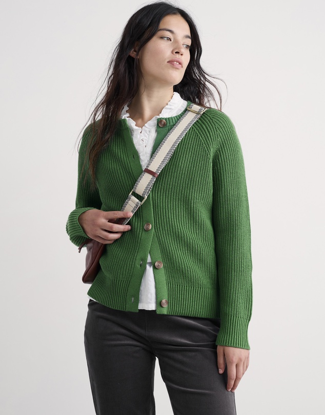 Seasalt - Seasalt Cornwall Green Potters Meadow Knitted Cardigan