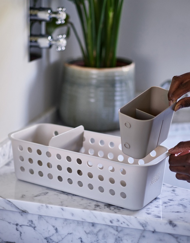 Joseph Joseph - EasyStore™ Slimline Bathroom Storage Basket (Ecru)