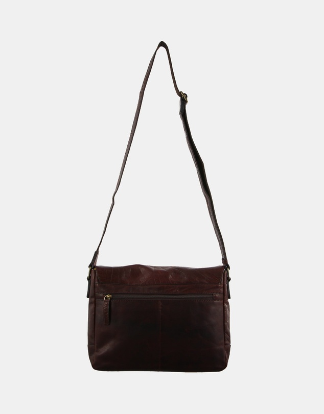 Pierre Cardin - Pierre Cardin Rustic Leather Computer/Messenger Bag