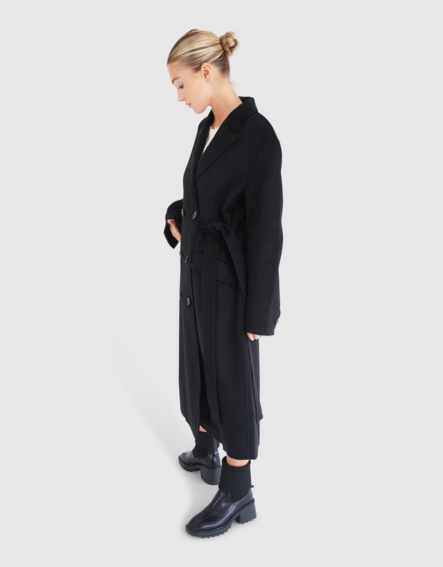 Belle & Bloom - Right There Side Tie Coat
