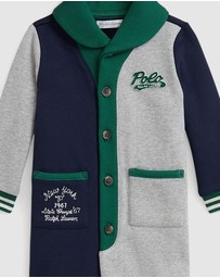 Polo Ralph Lauren - Logo Color-Blocked Fleece Coverall - Babies
