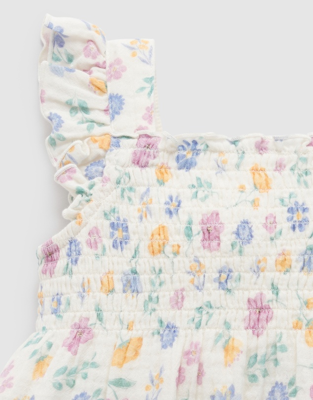 Purebaby - Shirred Jumpsuit -Kids-Babies
