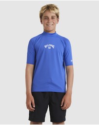 Billabong - Boys 8 to 16 All Day Arch Rash Vest