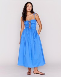 MINKPINK - Liana Tie Detail Midi Dress