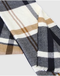Belle & Bloom - Staten Island Plaid Scarf - Navy