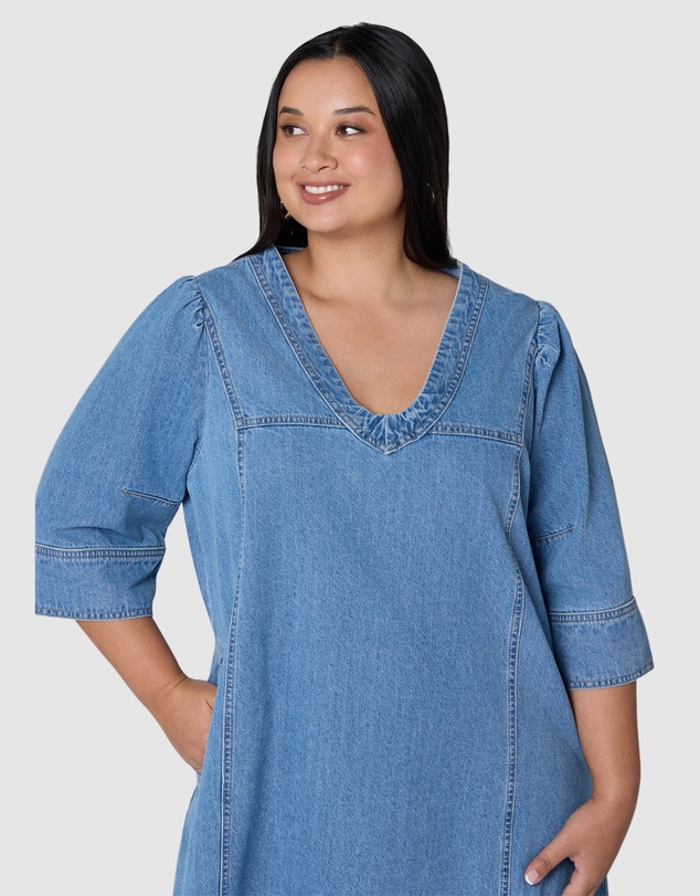 Indigo Tonic - Zoey Chambray Mini Dress