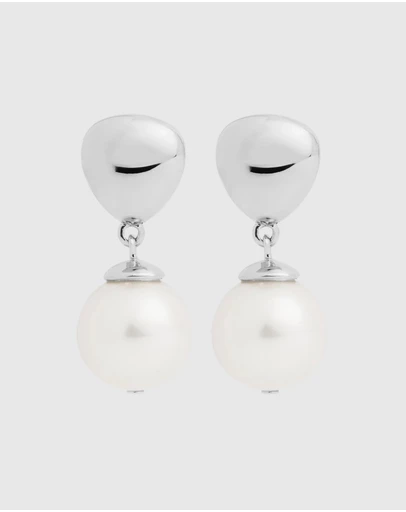 Najo - Islander Silver Pearl Earring