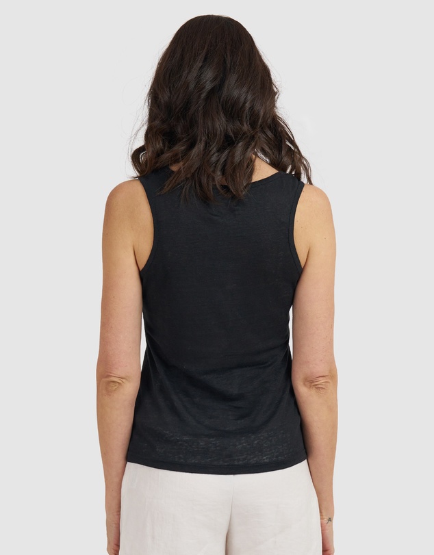 CAMIXA - Tecla Linen Jersey Top