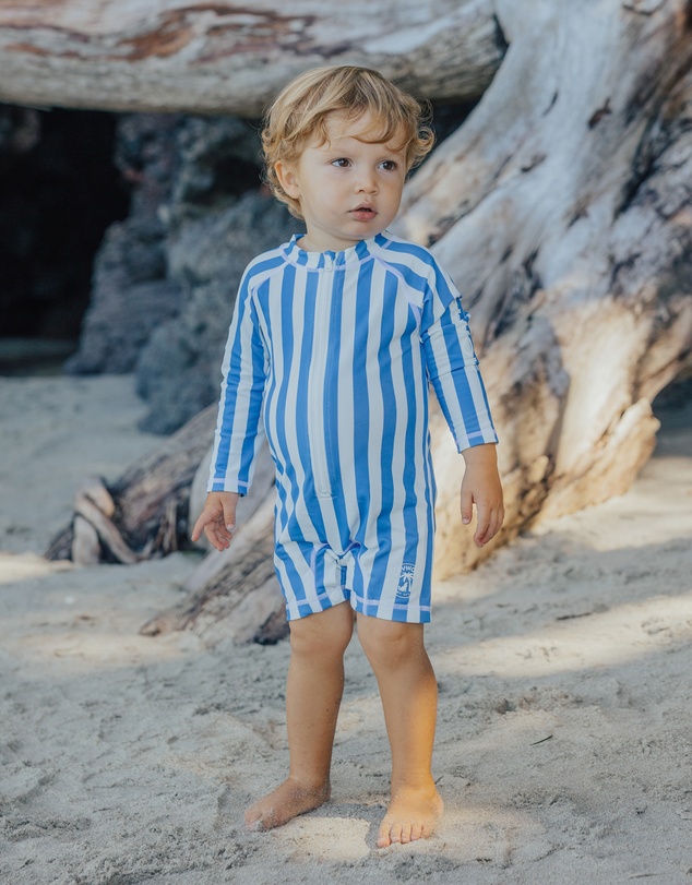 Crywolf - BABY RASH SUIT Deep Sea Stripe