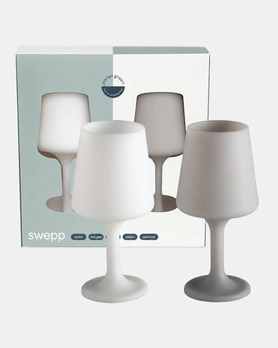 porter green - swepp silicone unbreakable wine glasses