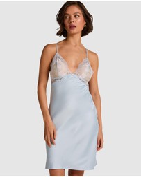 Hunkemoller - Satin Lace Miri Slip Dress