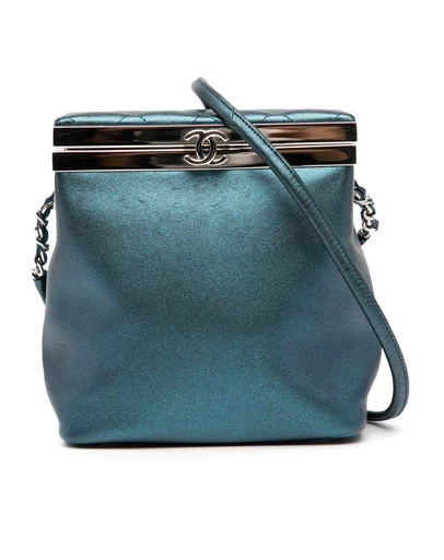 Pre-Loved by Azura Reborn - Pre-Loved CC Metallic Calfskin Vanity Bag