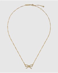 Ted Baker - RIBAH: Crystal Ribbon Bow Pendant Necklace