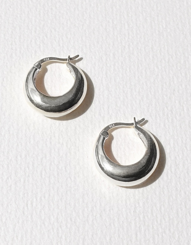 SAINT VALENTINE - Positano Hoops - Silver