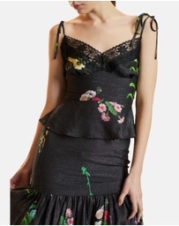 Cynthia Rowley - Printed Lurex Skirt