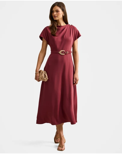 Forever New - Kylee Button Neck Dress