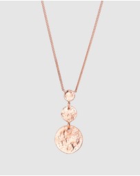 Elli Jewelry - Necklace Circle 925 Sterling Silver Rosegold