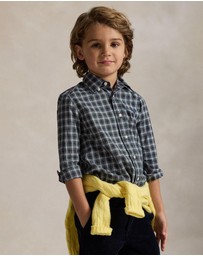 Polo Ralph Lauren - Plaid Cotton Poplin Shirt - ICONIC EXCLUSIVE - Kids