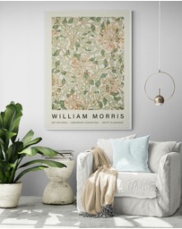Inka Arthouse - Green Leaves by William Morris Art Print