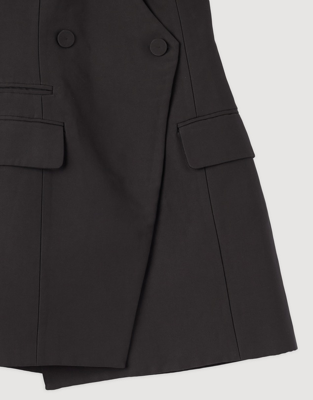 Revibe - Repaired Shona Joy Otis Tailored Wrap Mini Dress - AU 6