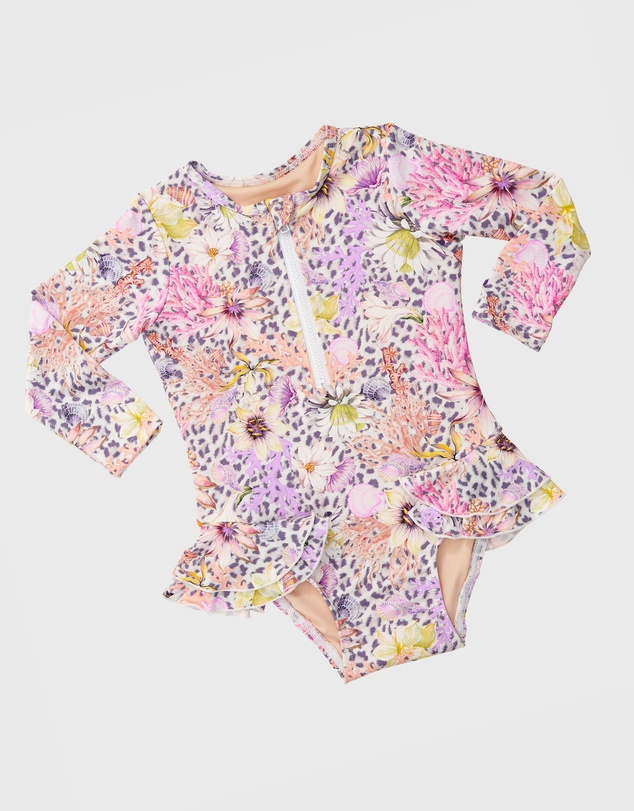 Aqua Blu Kids - Daisy Long Sleeve One Piece - Babies