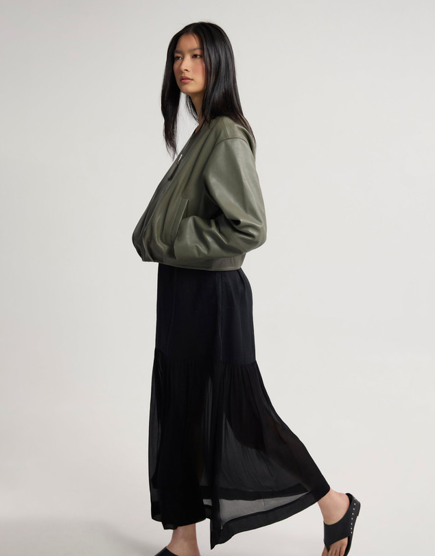Oxford - Ember Leather Bomber Jacket