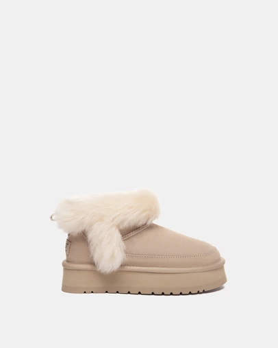 EVERAU - Australian Shepherd Ugg Frovia Platform Cow Suede Upper UGG Boots