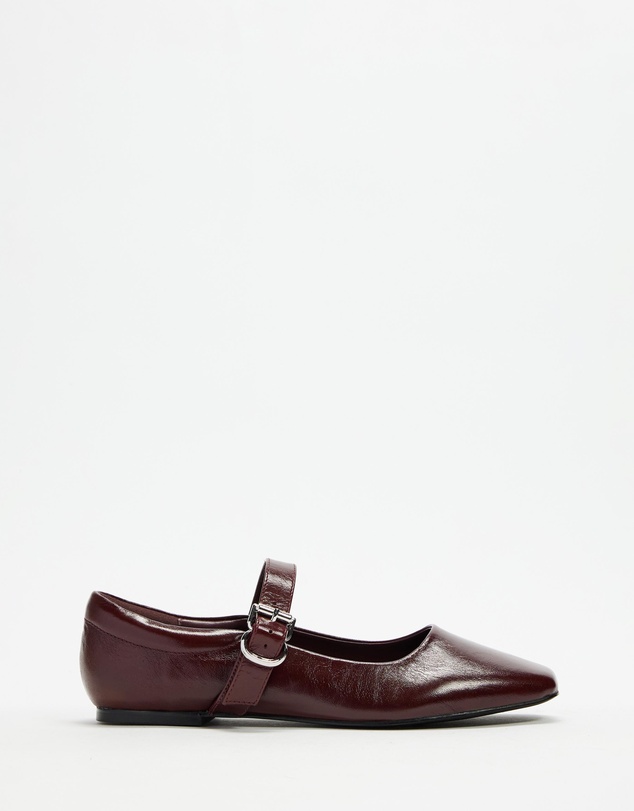 Atmos&Here - Juniper Leather Ballet Flats